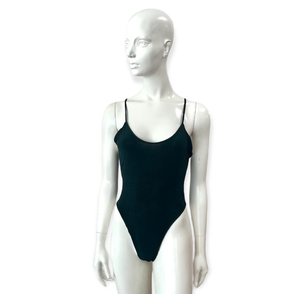 Wolford Cotton Blend Green Bodysuit
